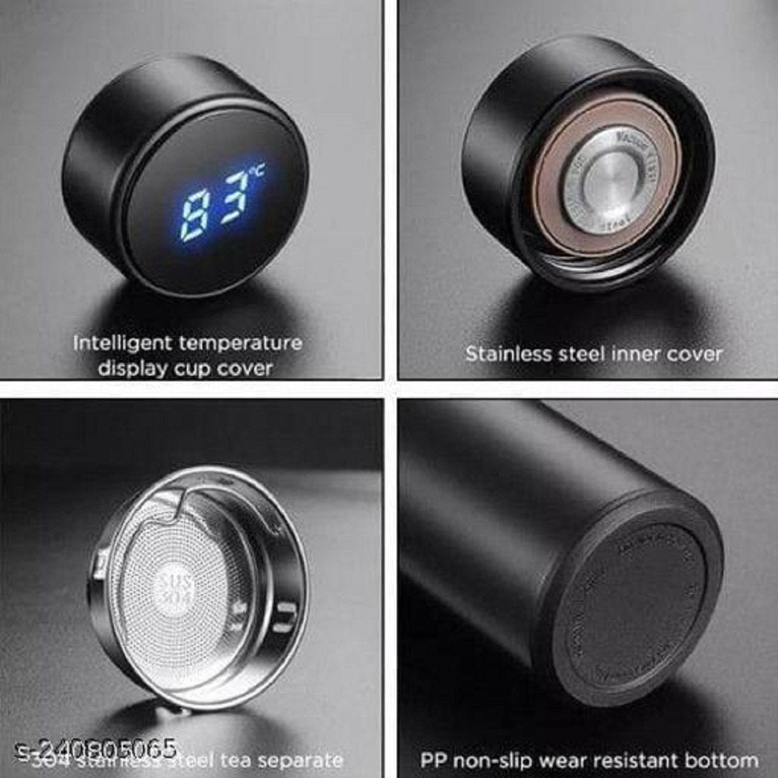 Stainless Steel Temperature Water Bottle (With LCD smart display)