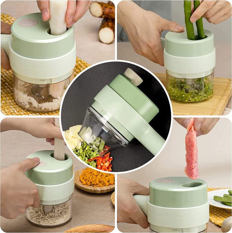 Wireless Handy Electric Vegetable Chopper(4 in 1)