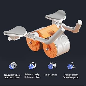 Abdominal Exercise Roller  (Automatic Rebound Workout Wheels with Timer)