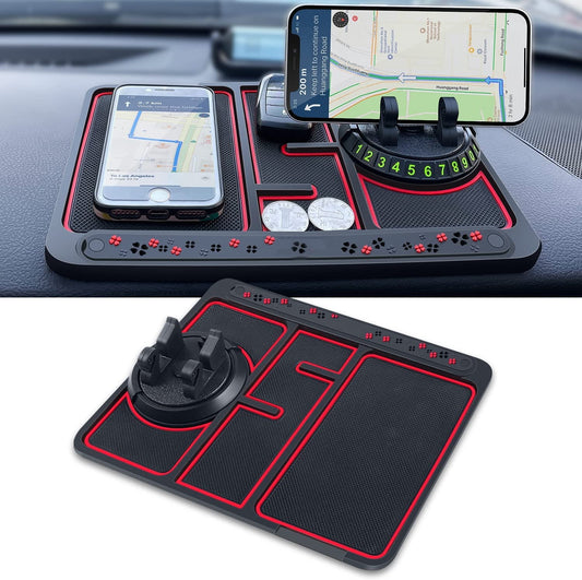 GripMate(Non-Slip Mat with Integrated Phone Holder)