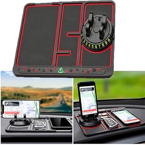 GripMate(Non-Slip Mat with Integrated Phone Holder)