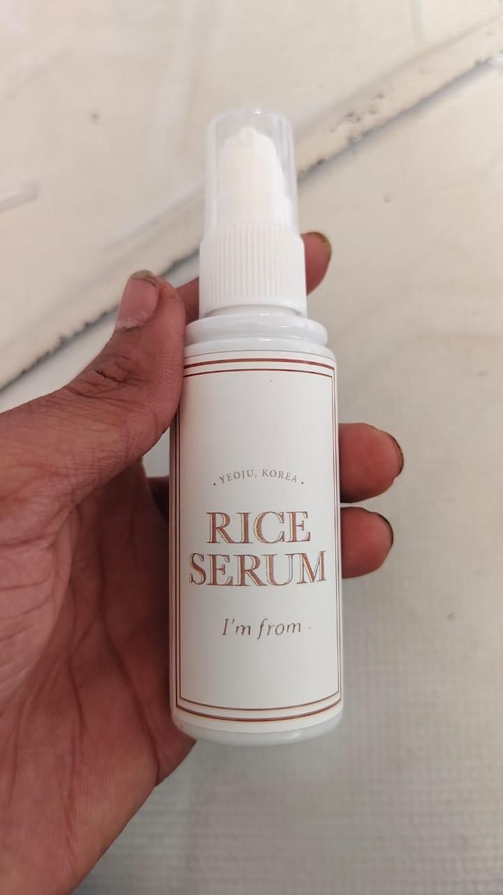 Rice face serum for healthy skin