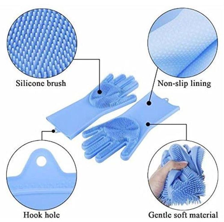 Silicon dishwashing gloves (heat resistant)