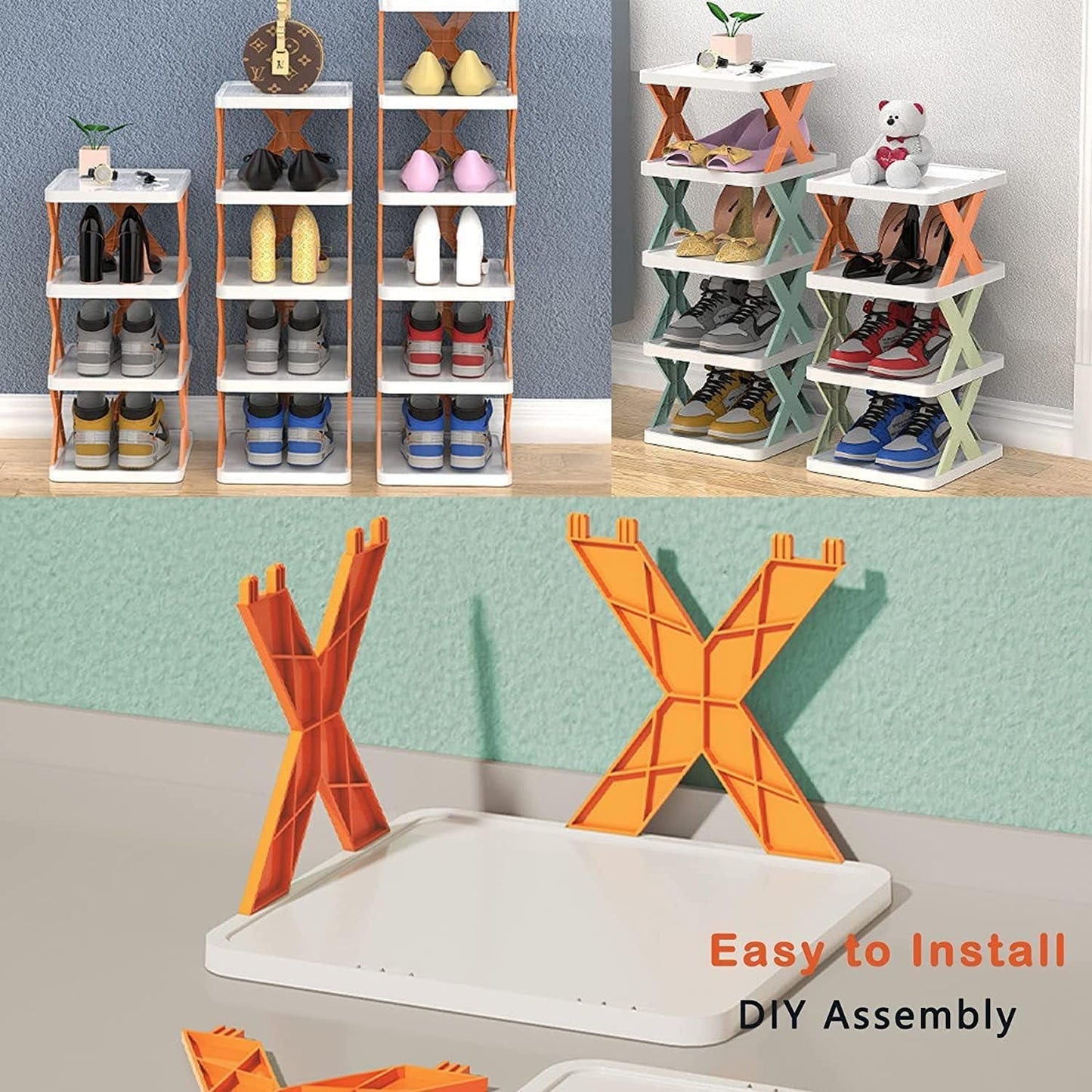 Smart Foldable Shoes Shelf (5 Tier Shoe Rack)