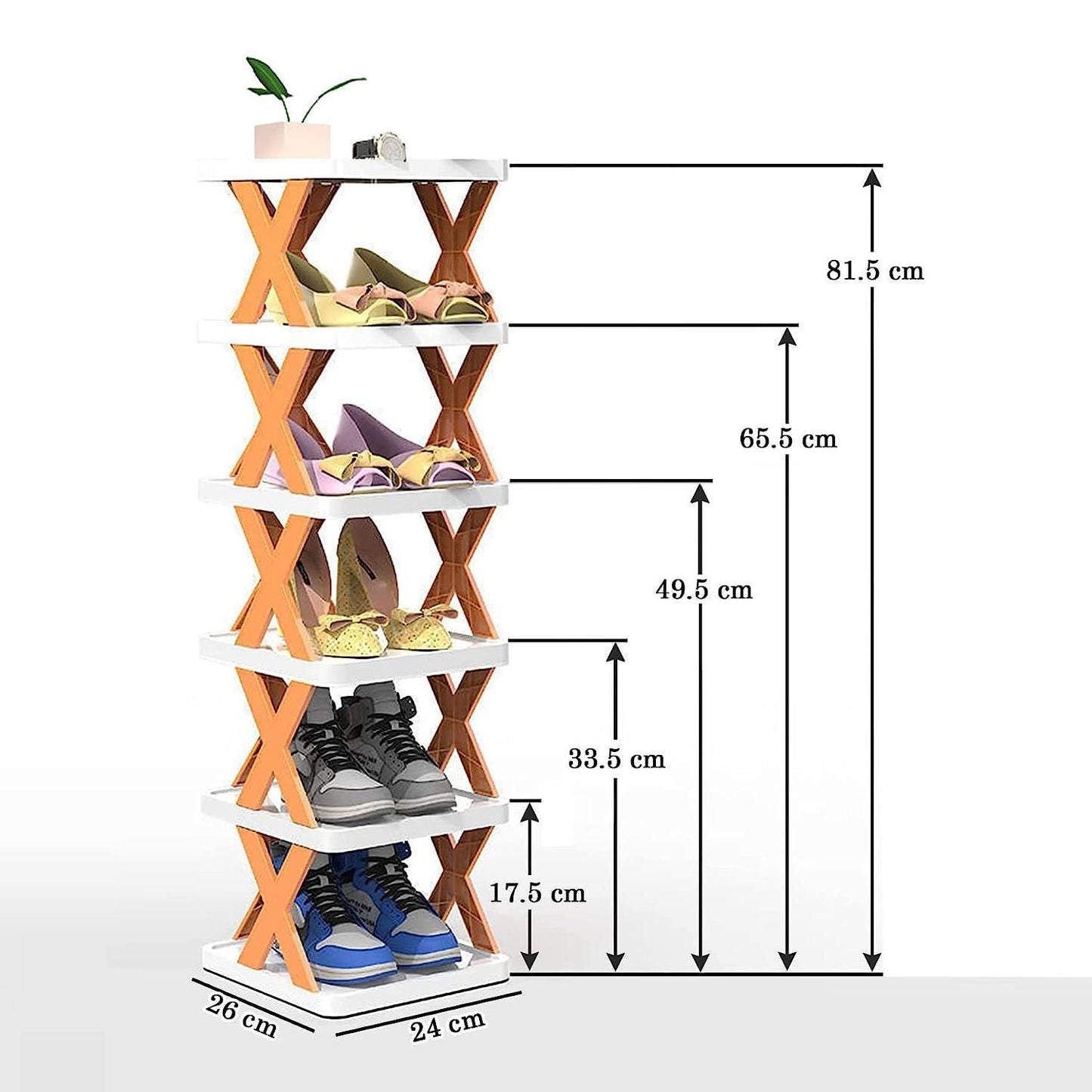 Smart Foldable Shoes Shelf (5 Tier Shoe Rack)